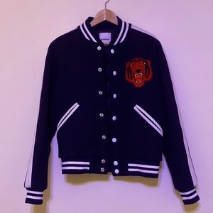 Sandro Varsity Marine Jacket (S)